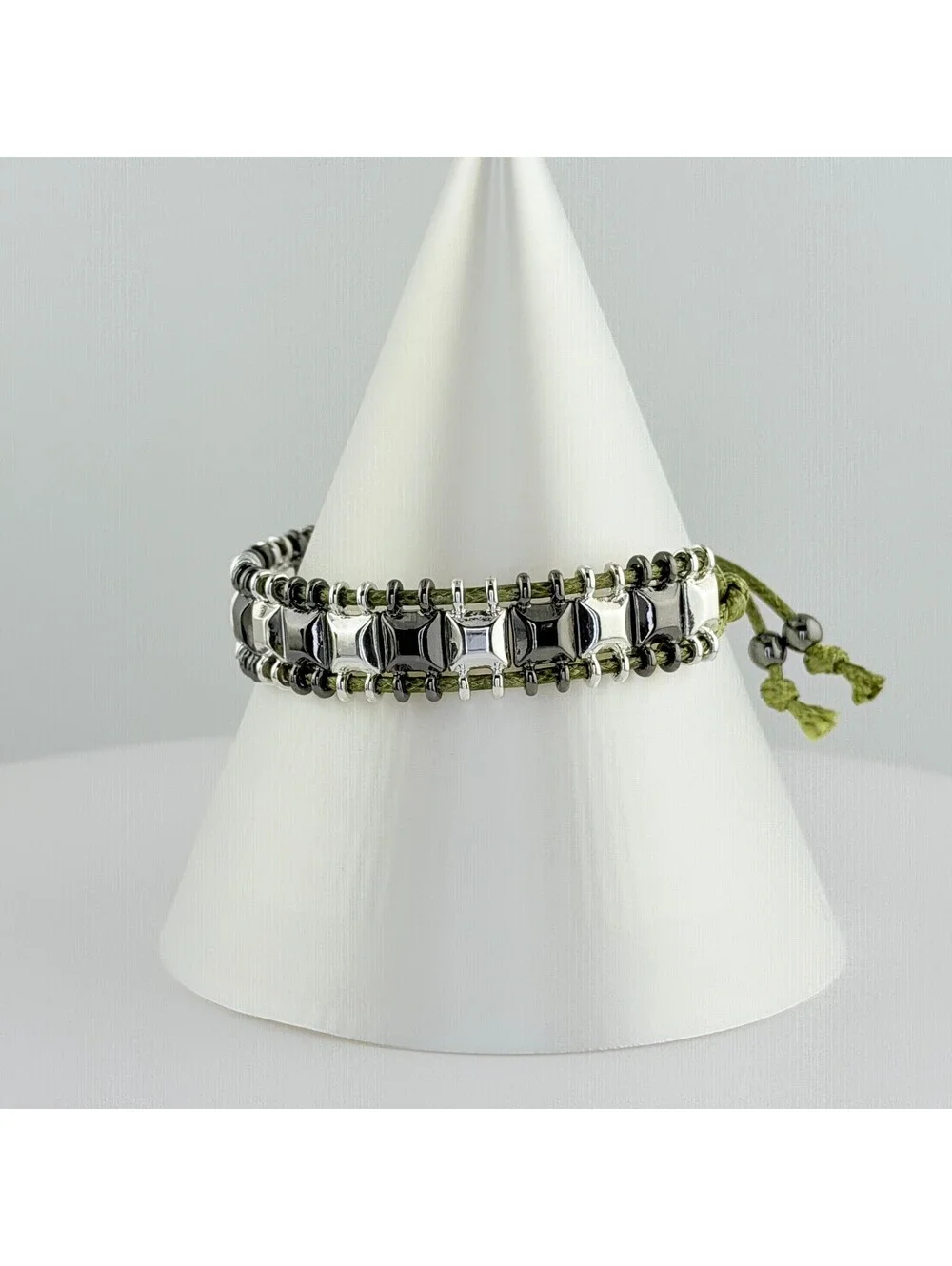 Bomb Party Single Stack Bracelet - on Silver Plating #104